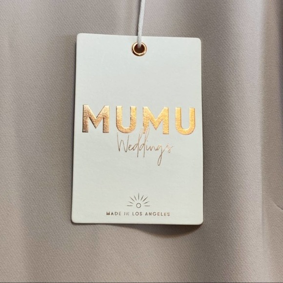 Show Me Your MuMu NWT Women's Chicago High Neck Wedding Floor Length Gown S - Picture 10 of 10